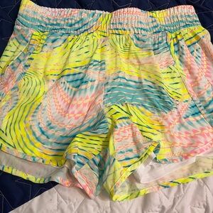 Avia Neon Swirl Women's Athletic Shorts